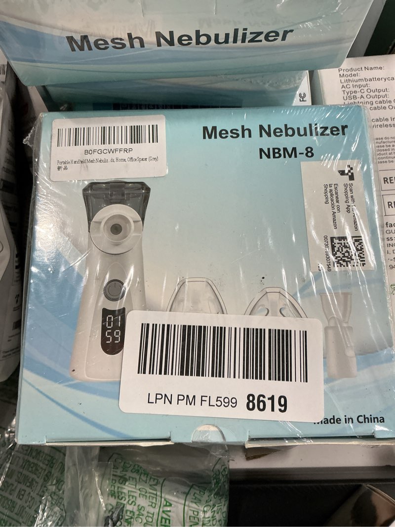 Condition photo showing New/Like New for portable mesh nebulizer for adults kids, rechargeable handheld steam inhaler, 8ml, self-cleaning & quiet for home travel