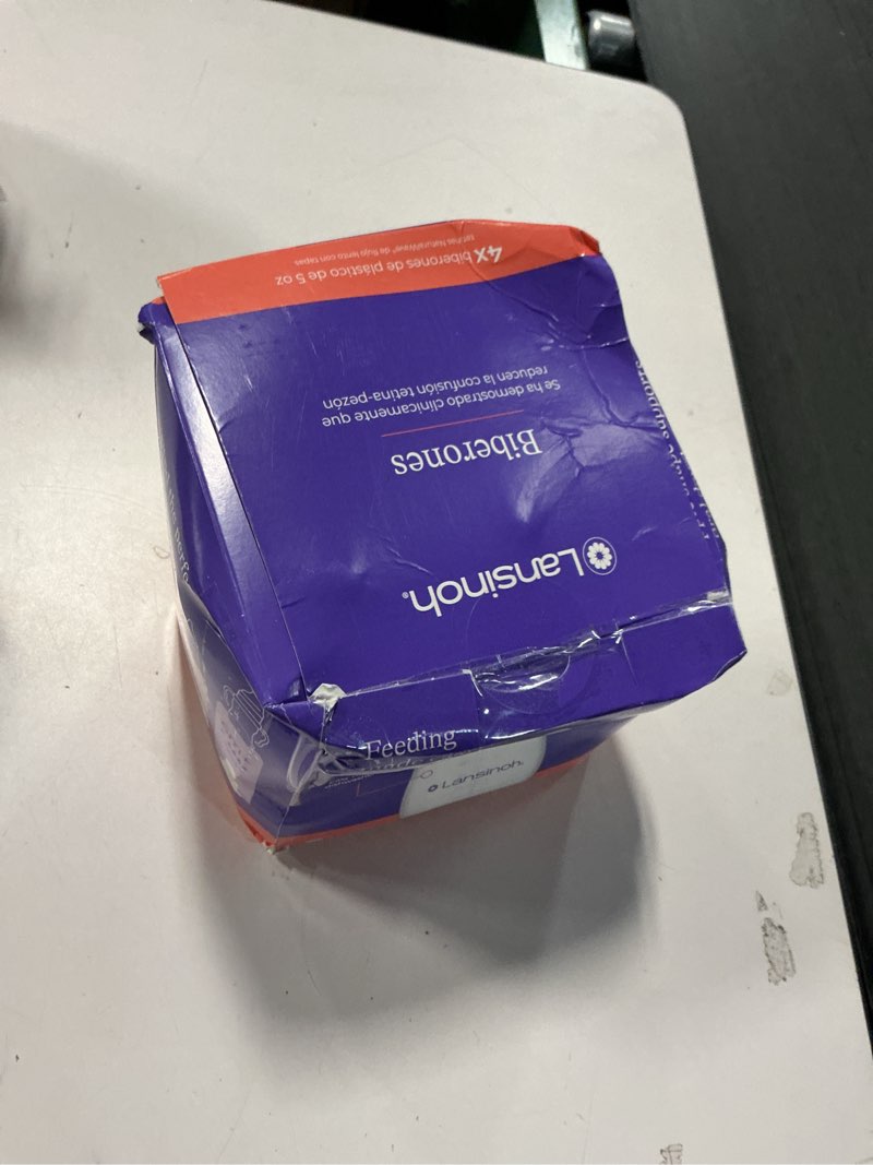 Condition photo showing New/Like New for Lansinoh Anti-Colic Baby Bottles for Breastfeeding Babies, 5 Ounces, 4 Count, Includes 4 Slow Flow Nipples, Size S 5 Ounce, S Flow, 4 Count