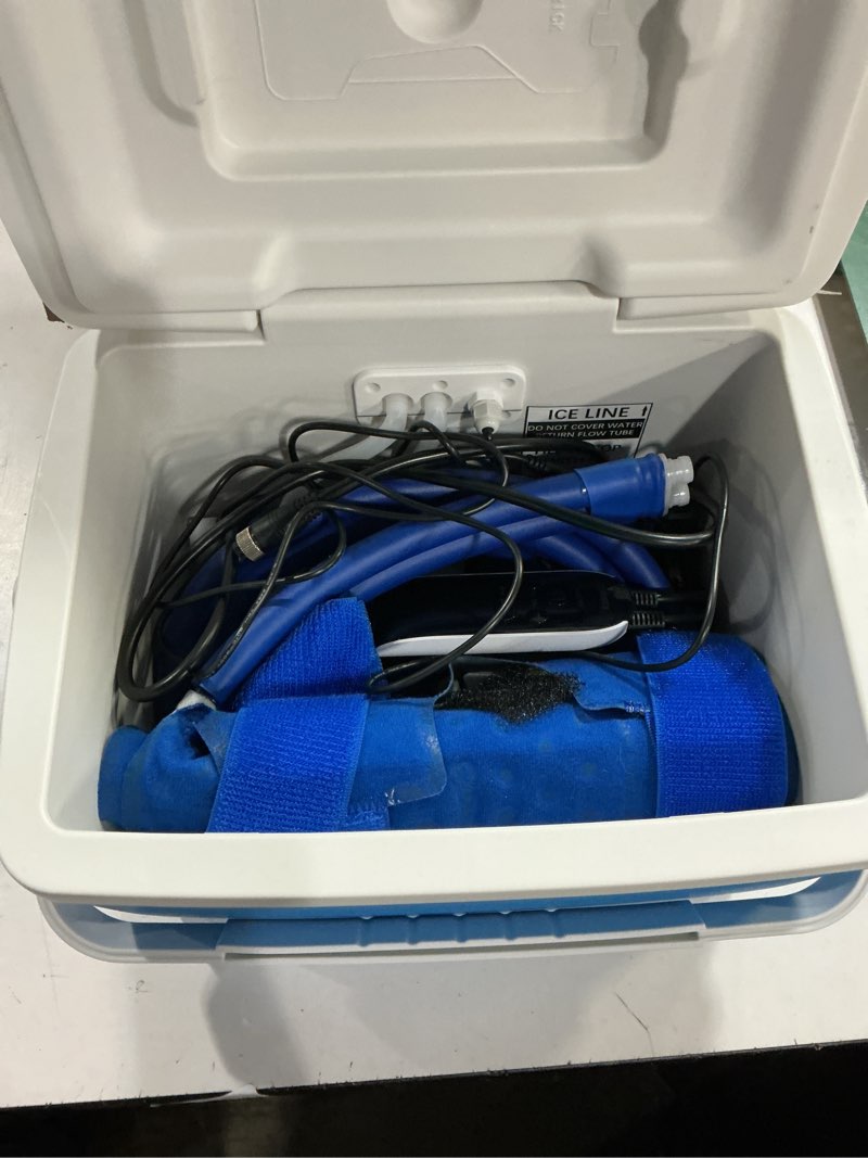 Condition photo showing Good Condition for Ice Machine for Knee After Surgery—Full Coverage XL PAD, Cold Therapy Machine for Knee Recovery with