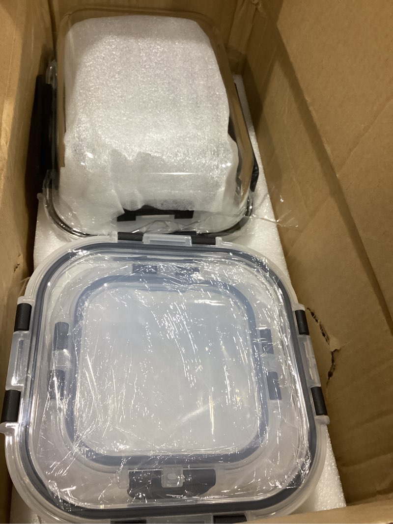 Condition photo showing Good Condition for 8 Pack Glass Meal Prep Containers with Lids, Extra Thick Airtight Food Storage Set (310ml-1510ml/10.5oz–51oz), Leakproof Lunch Boxes for Leftovers 8 PCS-10.5oz-51oz