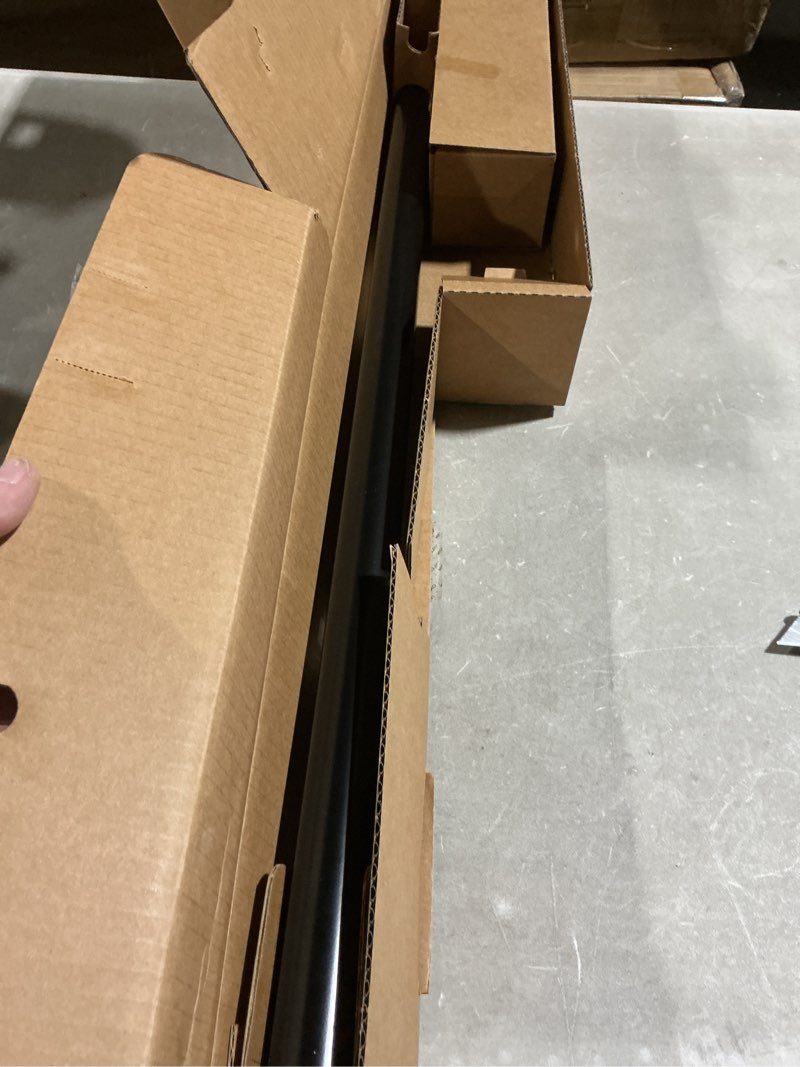 Condition photo showing Good Condition for ivilon drapery treatment window curtain rod - square design 1 1/8 rod. 28 to 48 inch. black 28 to 48 in.