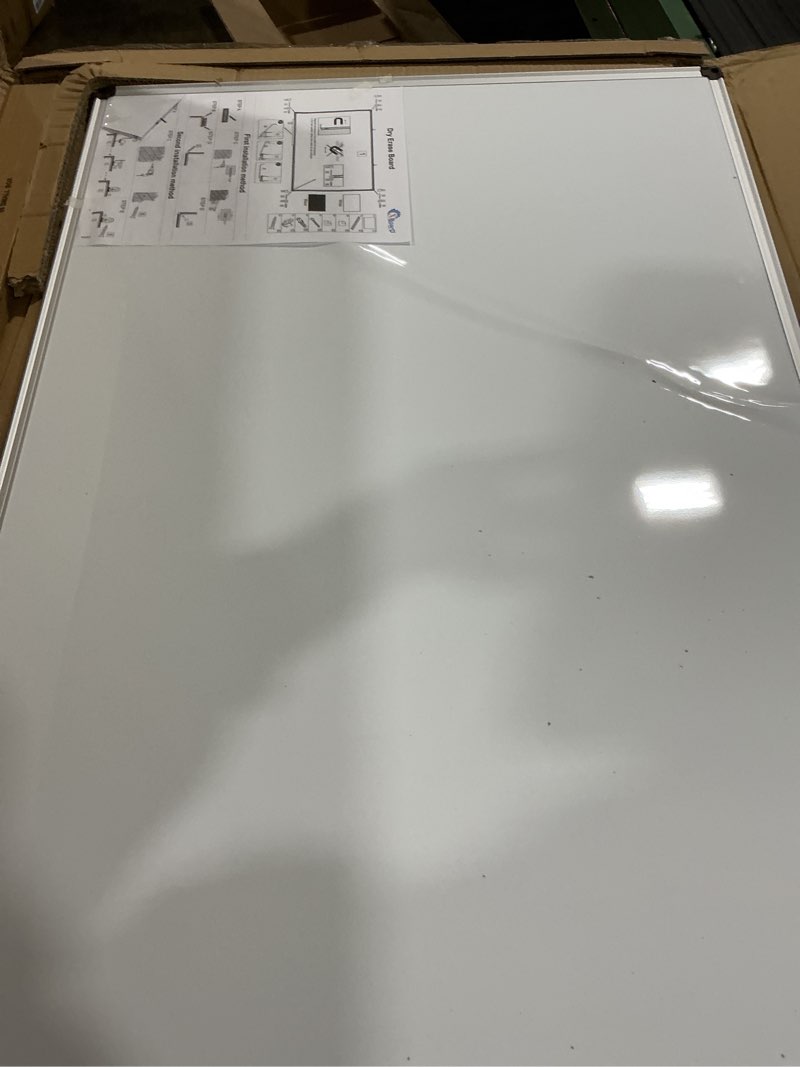 Condition photo showing As Is for XBoard Magnetic Dry Erase Board/Whiteboard, 36 X 24 Inches, Double Sided White Board,1 Dry Eraser & 3 Dry Erase Markers & 4 Push Pin Magnets 36"W x 23.8"H
