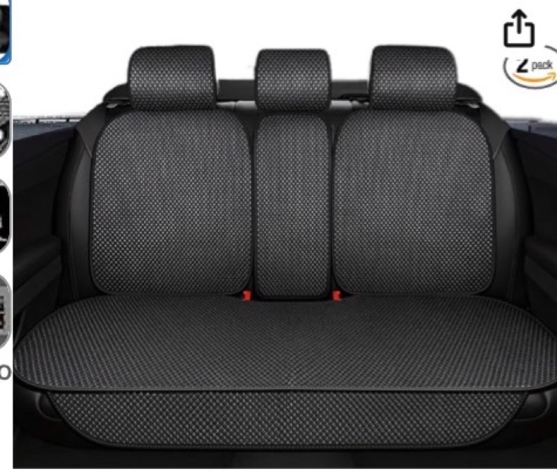 Auto Newer Luxury Breathable Car Seat Cover,Rear Car Seat Protector, Fit Four Seasons of Universal A