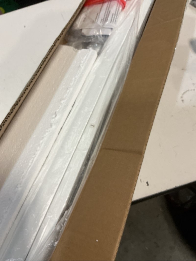 Condition photo showing Good Condition for 12 inch twin bed frame, platform bed frames with metal gaskets, anti-slip mattress stopper, no box spring needed, heavy duty steel slat support, round corner leg, easy assembly, white twin 12 inch