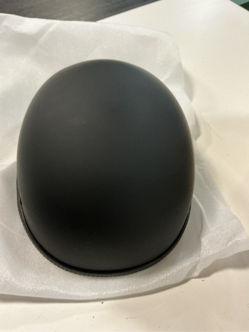 Condition photo showing New/Like New for motorcycle half helmet, dot approved adult men women retro open face helmets, helmet for adults, half shell helmet large matte black