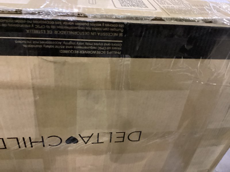 Condition photo showing New/Like New for Delta Children Play N Store Building Bricks Play Table with 100+ Play Bricks Included - Large Brick Plate Compatible with Lego, MegaBlocks & More - Legs Fold for Easy Under Bed Storage, Grey