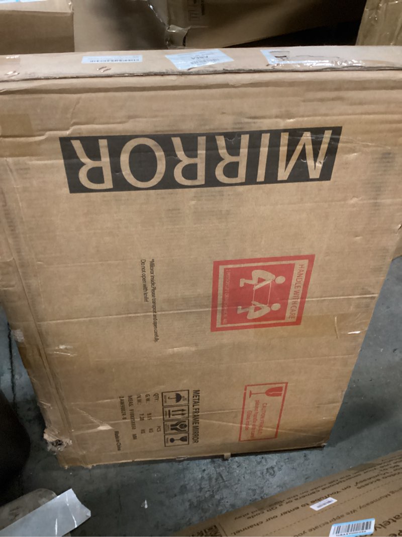 Condition photo showing New/Like New for hasipu vanity mirror with lights, 31.5" x 22" led makeup mirror, lighted makeup mirror with dimmable 3 modes, touch screen control vanity mirror round black black 31.5"l x 22"w