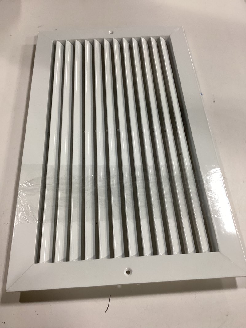 Condition photo showing Good Condition for HVAC Premium 18" X 10" Aluminum Return Grille - Easy Air Flow - Linear Bar Grilles [Outer Dimensions: 20.875 X 12.875] 18 X 10