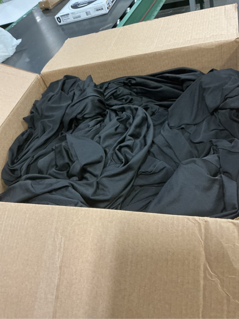 Condition photo showing Good Condition for irenare 8 pieces spandex table skirts for rectangle tables 6ft fitted tablecloth with skirt wrinkle resistant table cover stretch ruffles for wedding party(72 x 30 x 29 inch,black) 72 x 30 x 29 inch black