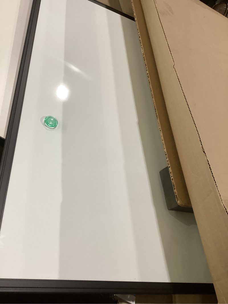 Condition photo showing As Is for easel whiteboard - magnetic portable dry erase easel board 36 x 24 tripod whiteboard height adjustable flipchart easel stand white board for office or teaching at home & classroom (black) 36x24 black