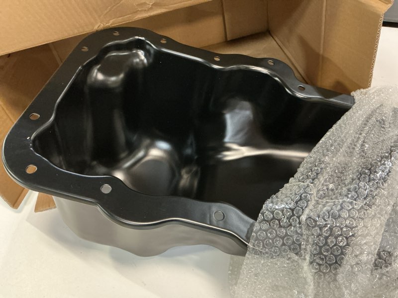 Condition photo showing Good Condition for a-premium engine oil pan sump with drain plug compatible with ram 1500 2011-2012 & dodge ram 1500 2002-2010, durango 2004-2005, dakota 2004-2005, nitro 2007-2012 & jeep liberty 2002-2012, v6 3.7l