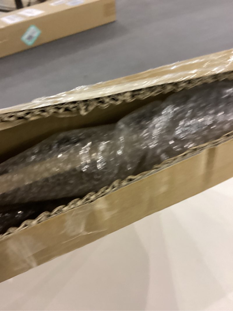 Condition photo showing As Is for AWASEN Side Table Round, Small Accent Table Nightstand Modern End Table for Living Room Bedroom Office Small Spaces, 16''D x 19.5''H(Natural Walnut)