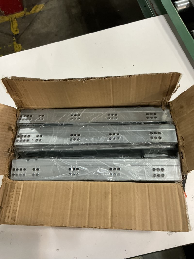 Condition photo showing Good Condition for undermount concealed soft close drawer slides 15inch,6 pairs full extension drawer glides runners with locking device and rear mounting brackets 15 inch 6-pair