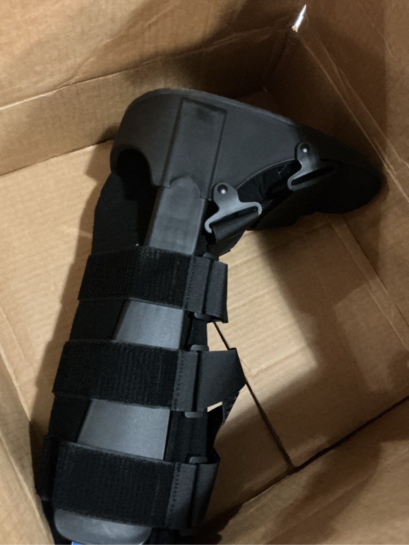 Condition photo showing As Is for united ortho cam walker fracture boot, medium, black black medium
