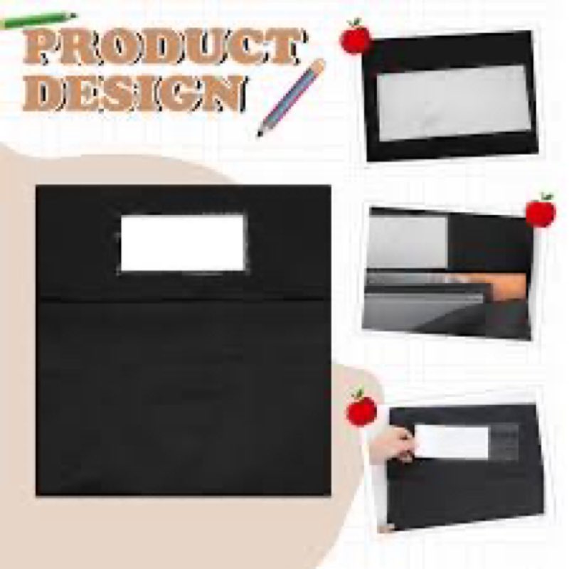 Sanwuta 48 Pack Classroom Chair Pockets - Student Chair Pockets Bulk with Name Tag for Kindergarten 