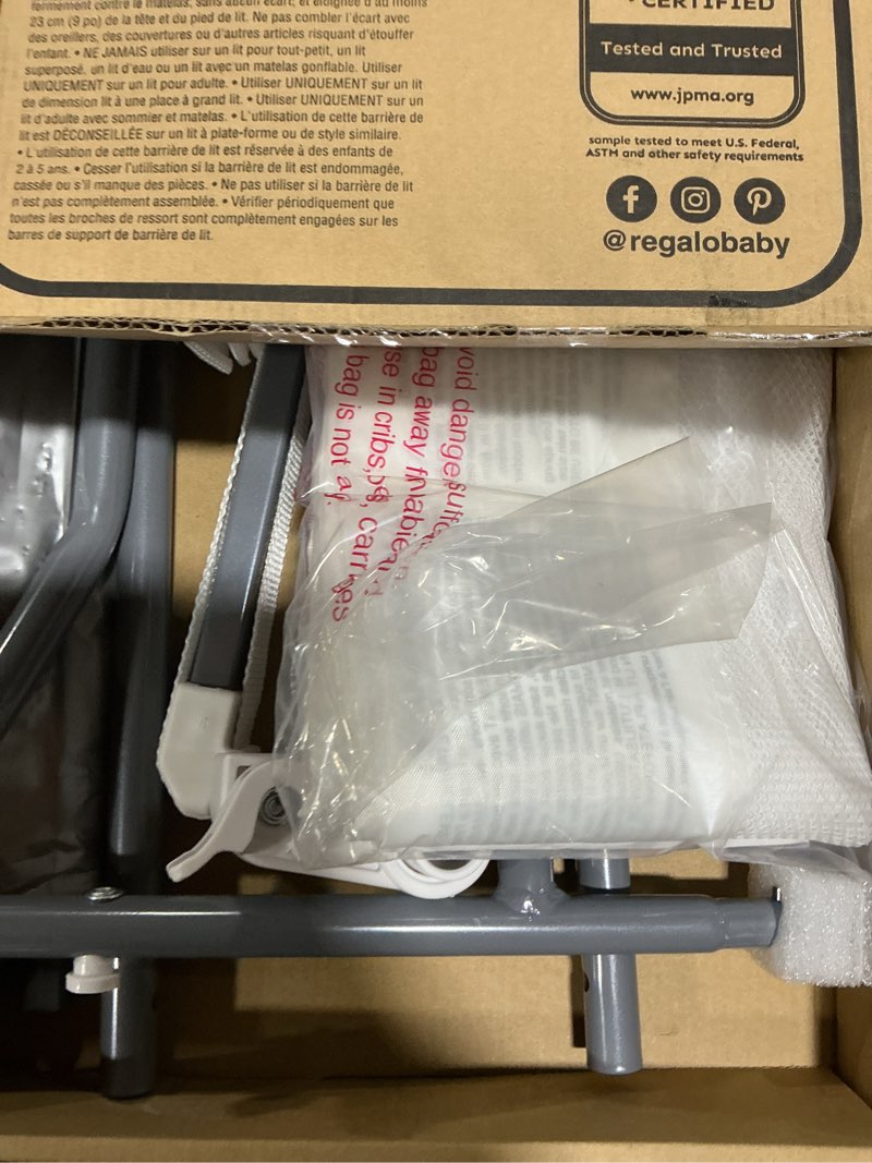 Condition photo showing Good Condition for Regalo Swing Down Bed Rail Guard, with Reinforced Anchor Safety System 43 Inch