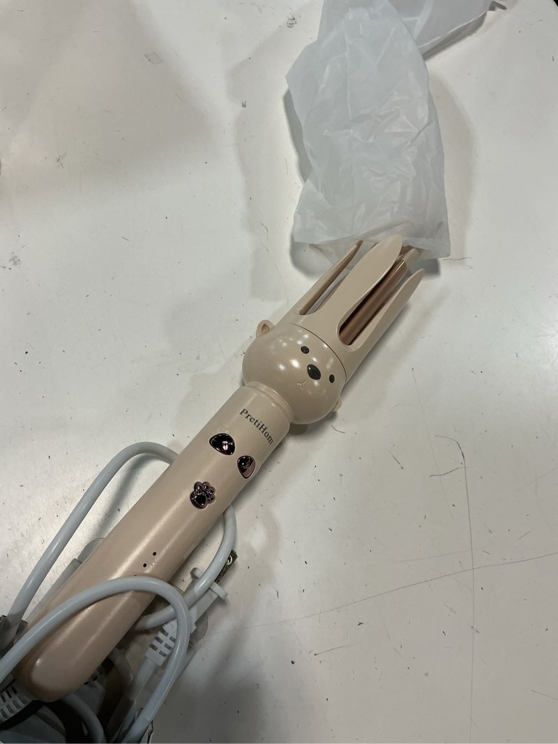 Condition photo showing Good Condition for pretihom automatic rotating curling iron - 1.1 inch (28mm) curling wand for beach waves, anti-scald, anti-tangle, ceramic coating, dual voltage, hair curler for women, all hair types