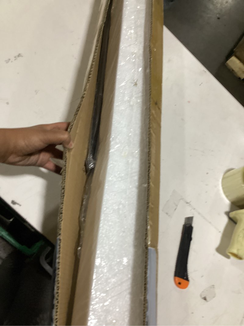 Condition photo showing As Is for 3 pack metal yard sign h-frame, 24"w x 18/24/30/36"h adjustable size sign stand, 50" height, 18" x 24" yard sign with 6"h 1 rider, open house signs for real estate, assembly required(1 main, 1 rider) 24"w-3 pack