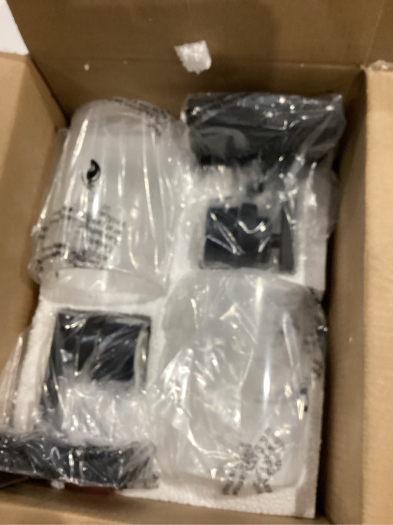 Condition photo showing Good Condition for Set of 2 Wall Sconces for Bathroom, Modern Vanity Light Fixtures, Matte Black Wall Mount Lighting Lanterns, Farmhouse Wall Lights with Clear Glass Shade for Bedroom Living Room Mirror Hallway Kitchen Black 2-Light