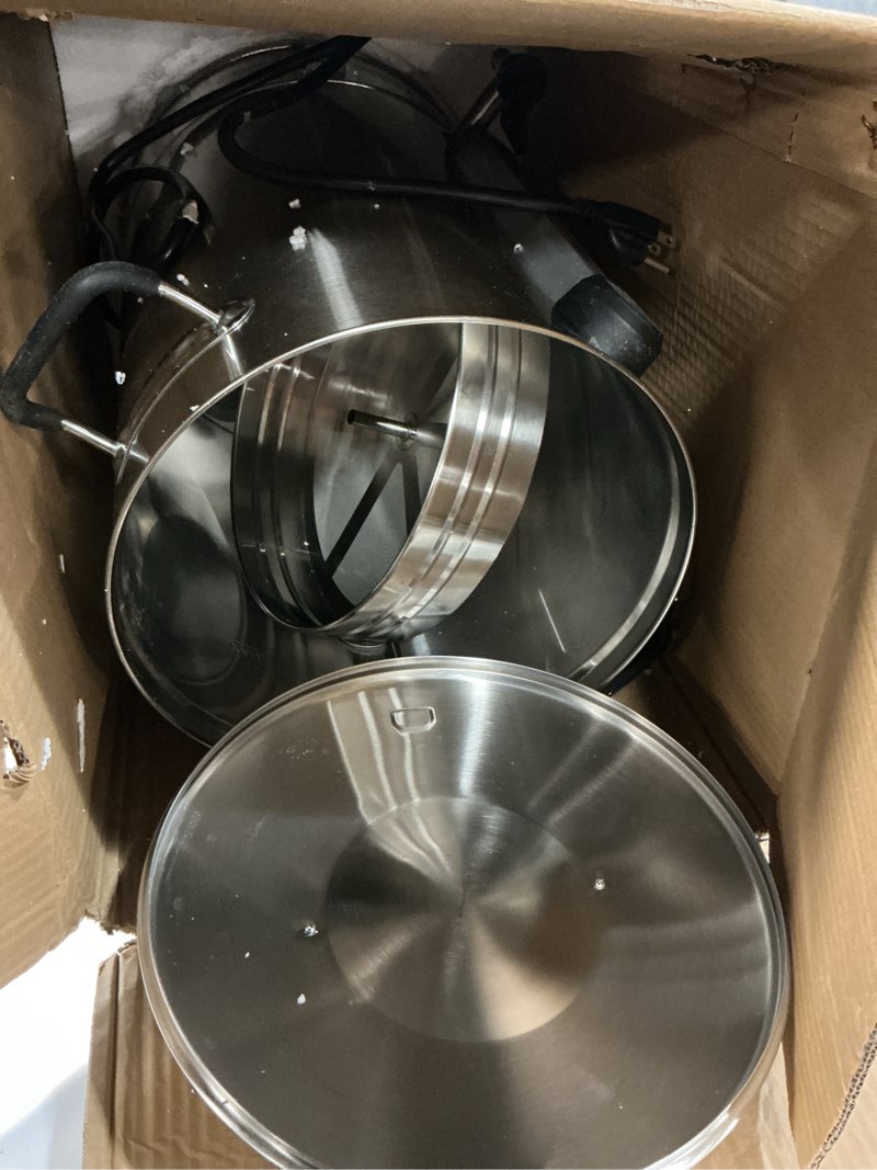 Condition photo showing Good Condition for Commercial Coffee Urn 24L 160Cup Stainless Steel Quick Brew Hot Dispenser for Catering, Commercial Grade Large Capacity Coffee Maker For Meeting Rooms, Church, School, Stainless Steel 811.5 Ounces