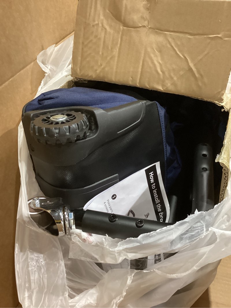 Condition photo showing Good Condition for JANUS Golf Travel Bag Hard Case with Support Frame for Hands-Free 360 Spinner Wheels, Travel Bag for Airlines, ABS Hard Shell, Easy to Fold, Hand-Carry Option,Blue,Hands-Free