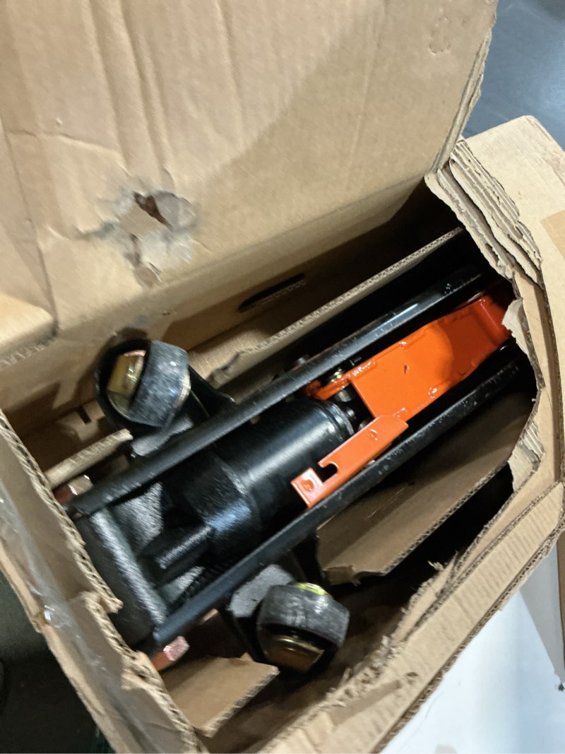Condition photo showing As Is for tonda floor jack, hydraulic portable car jack, 2 ton (3,800 lb) capacity, black 2t black