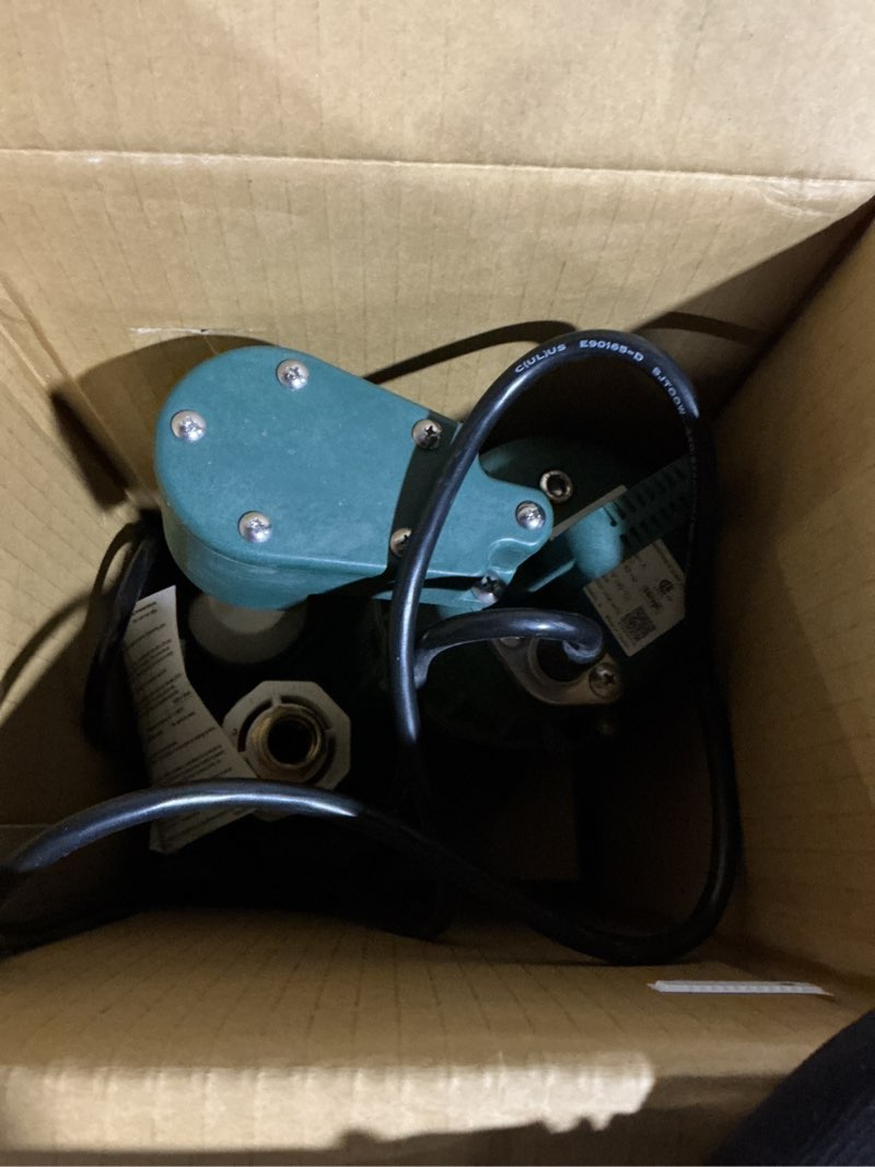 Condition photo showing As Is for zoeller 1/2-hp 115-volt 60-gpm cast iron submersible sump pump