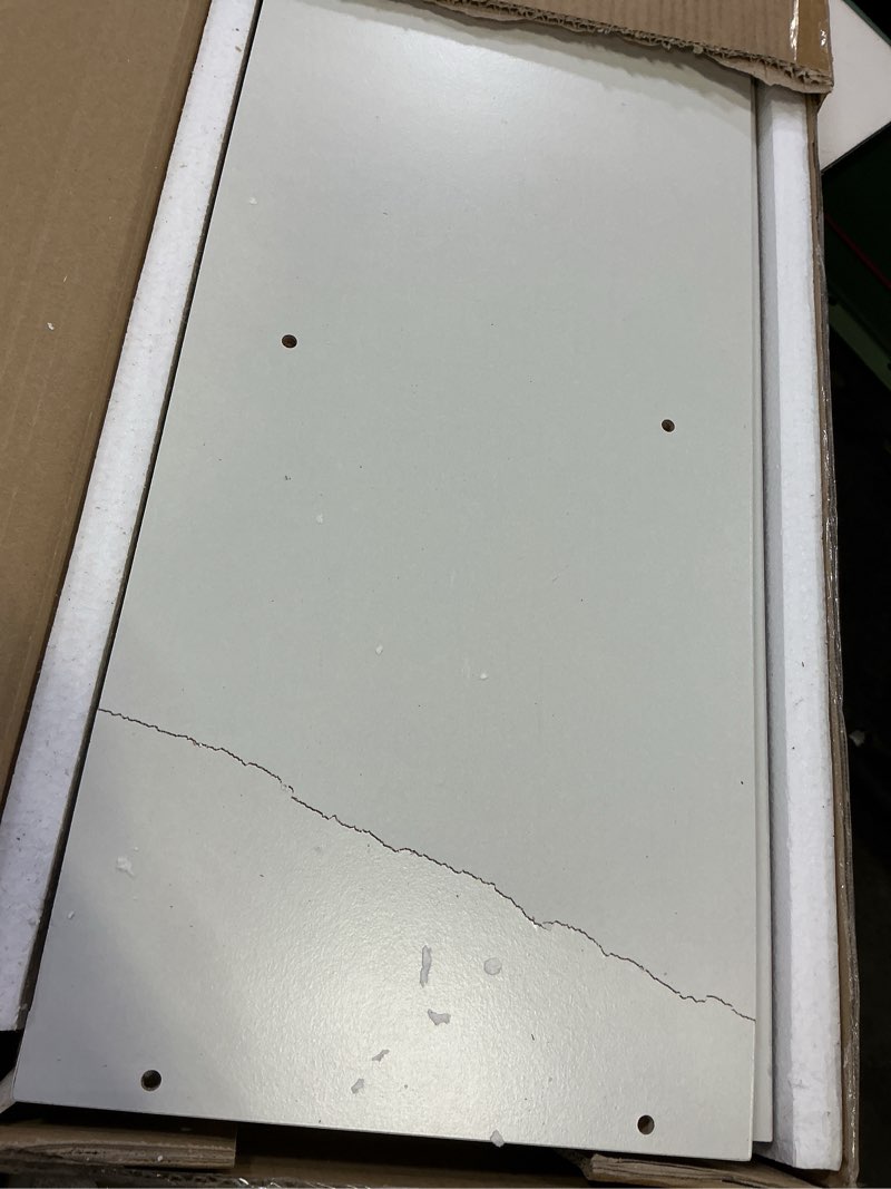 Condition photo showing As Is for Furinno LUDER Book Shelf, 5-Cube Bookshelf, Reversible Bookcase, 9.4 x 19.5 x 31.5, for Living Room, Bedroom, Home Office, White White 5-Cube