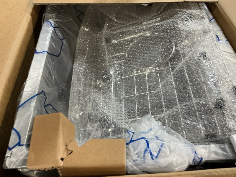 Condition photo showing Good Condition for Kitchen Sink, 24x18 Inch Stainless Steel Drop In Topmount Kitchen And Bar Sink Stylish And Modern Look With Bottom Grid,Silicon Mat And Drain Assembly Add Elegance & Enhance Usability 24x18 Drop In Stainless