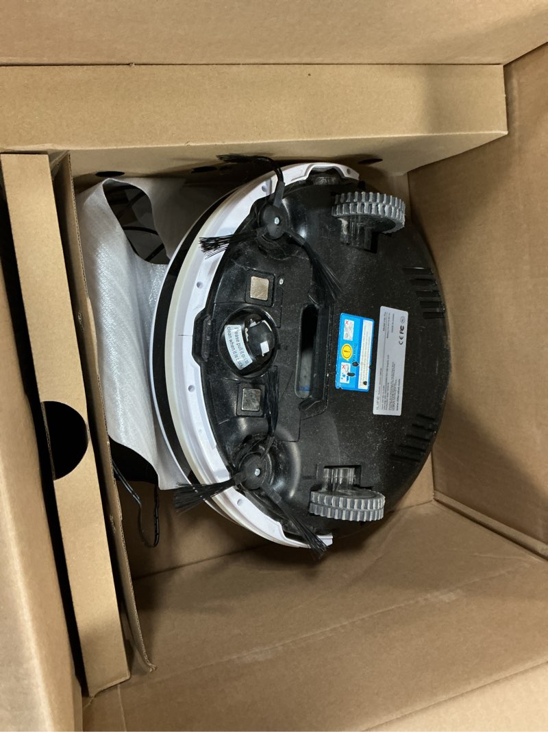 Condition photo showing As Is for ILIFE A30 Pro Robot Vacuum and Mop, Self Emptying Station for 60 Days, 5000Pa Suction, LiDAR Navigation, No-Go Zones, 2.4G WiFi/App/Alexa/Remote Control, Clean Hard Floors to Medium-Pile Carpet, 110V