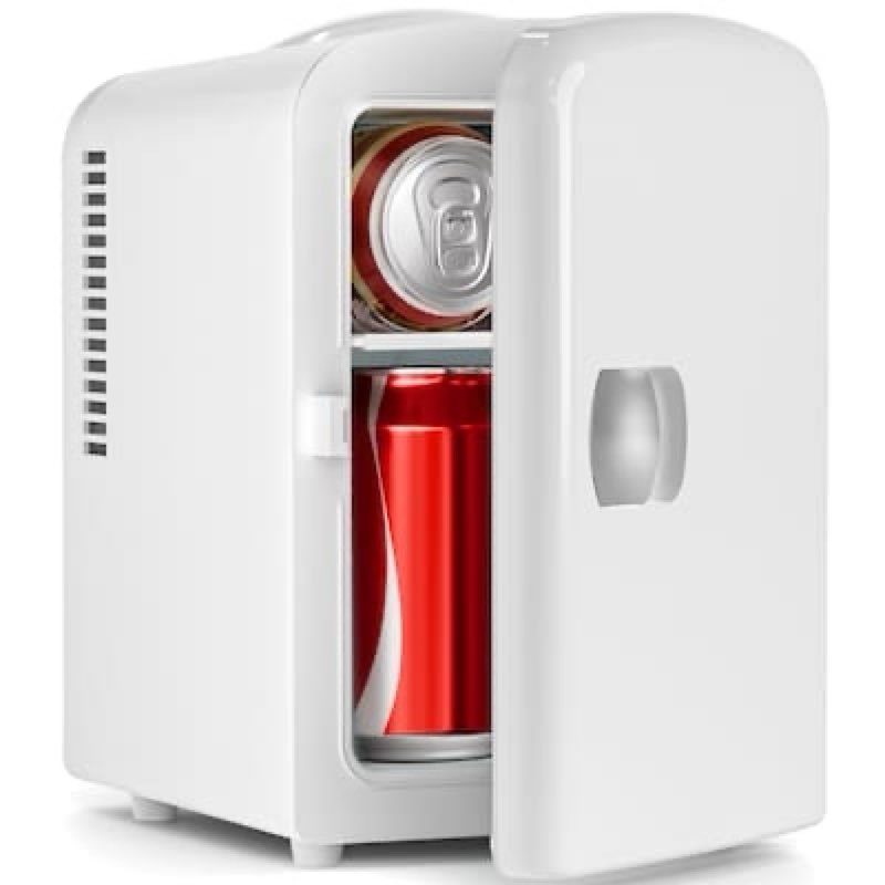 Antarctic Star 4L Portable Mini Fridge Compact Cooler in White