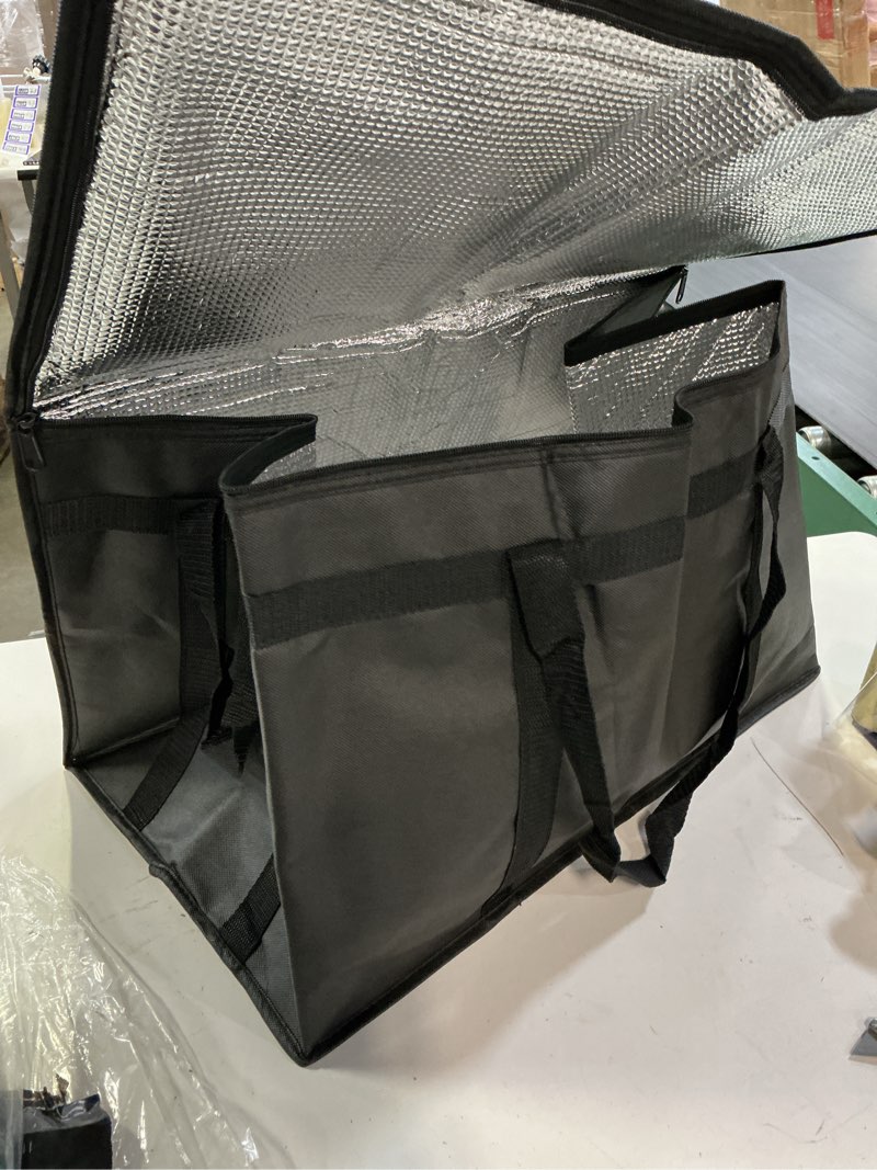 Condition photo showing Brand New for bakibo insulated food delivery bag for pizza delivery, grocery- cooler bag, food warmers for parties, catering supplies for doordash, thermal bags for cold and hot food carrier, 1-pack