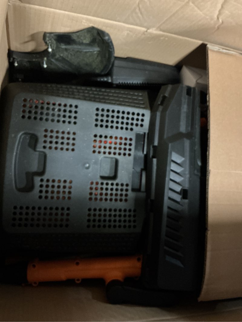 Condition photo showing As Is for lawnmaster 20vmwgt 24v max 13-inch lawn mower and grass trimmer 10-inch combo with 2x4.0ah batteries and charger 13-inch-black