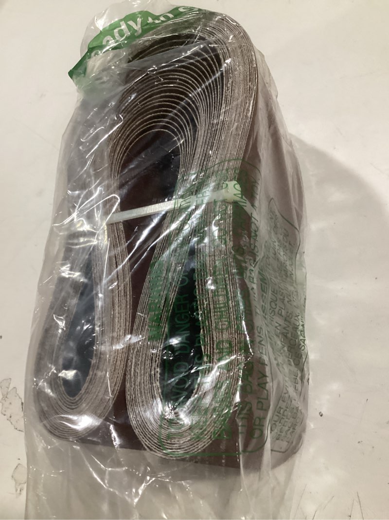 Condition photo showing Good Condition for 4x36 inch sanding belts, 20-pack assortment, 5 grits 80-320, belt sander paper 4x36(20pcs)