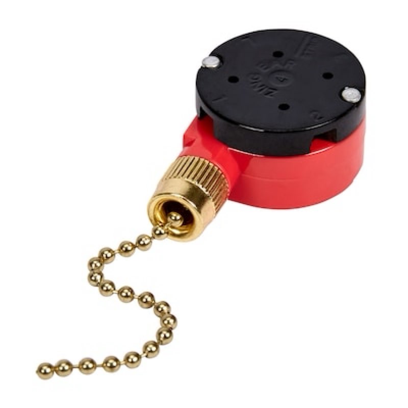 Harbor Breeze FAN SWITCH 1.85-in Gold Pull chain