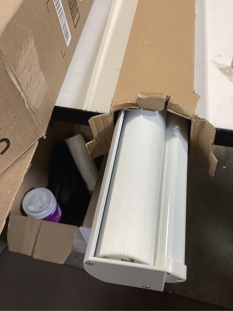 Condition photo showing Good Condition for chrisdowa cordless zebra blinds for windows, dual layer free-stop light filtering window roller shades, pull down privacy zebra shades for home, office, bedroom, door (50" w x 72" h, white) 50"w x 72"h white