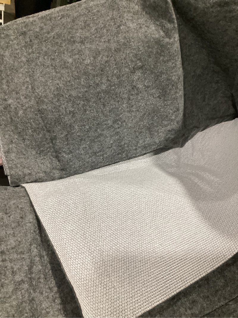 Condition photo showing Good Condition for (similar) veken non slip cushioned rug pad gripper 8 x 10 ft, felt and silicone backing, 1/8 inch thick carpet liner for hardwood floors and finishes, under area rugs anti skid mat, keep rugs safe and in place 8' x 10' (rectangular) 1/8\" thick