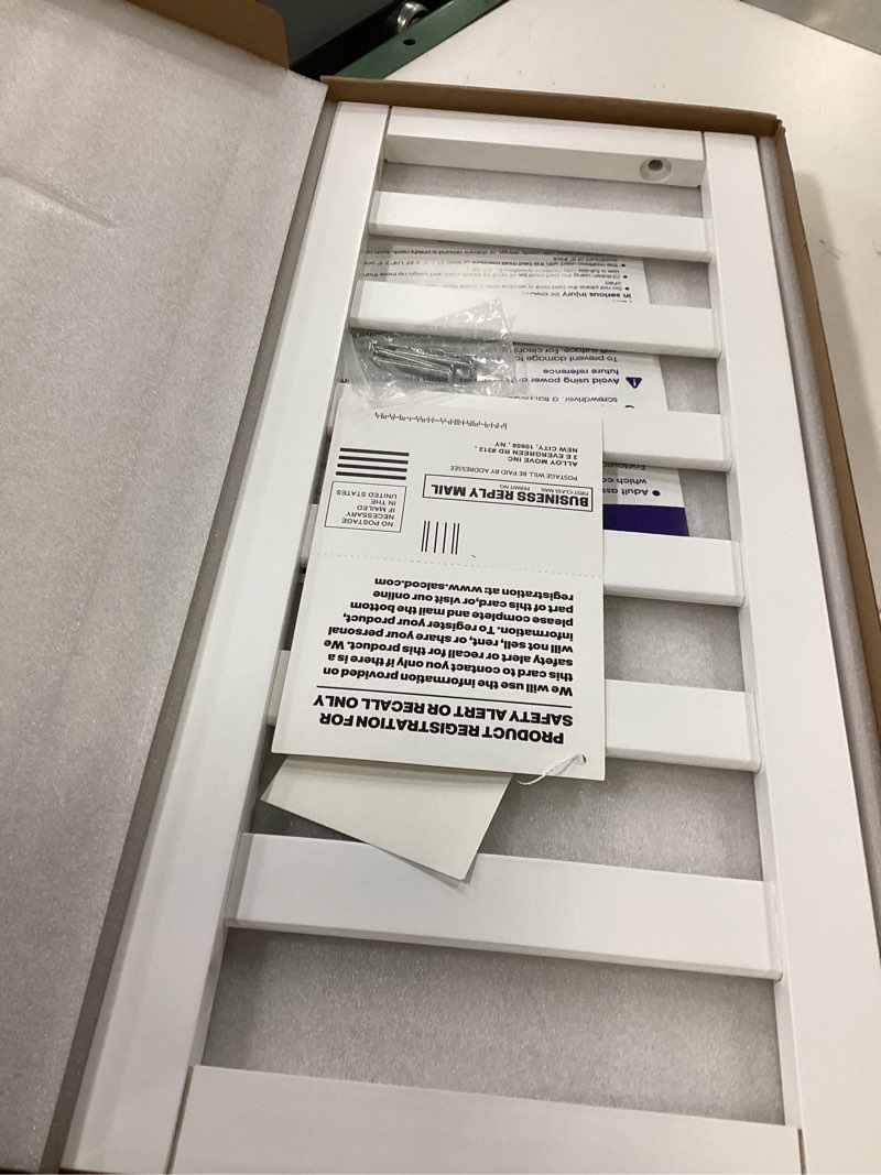Condition photo showing New/Like New for Toddler Safe Guardrail Compatible with Delta Children Convertible Crib, Crib Rail for Prevent Toddler from Rolling Off The Bed, White