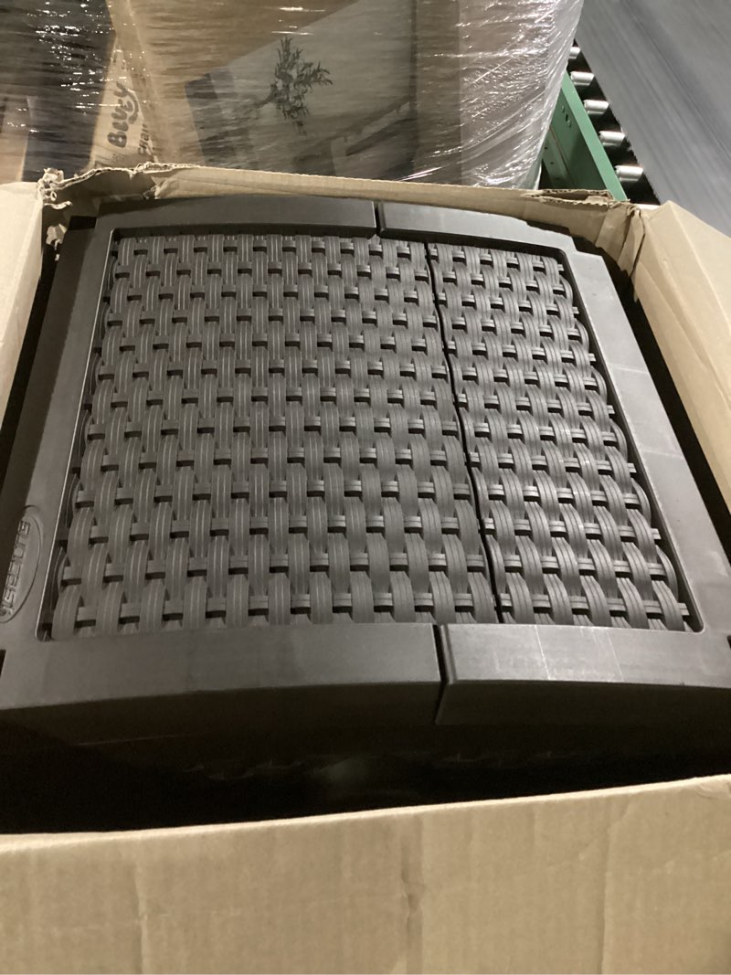 Condition photo showing New/Like New for suncast hose reel with smart trak hose guide, water-tight connection, durable resin construction, 225' hose capacity, brown, made in the usa