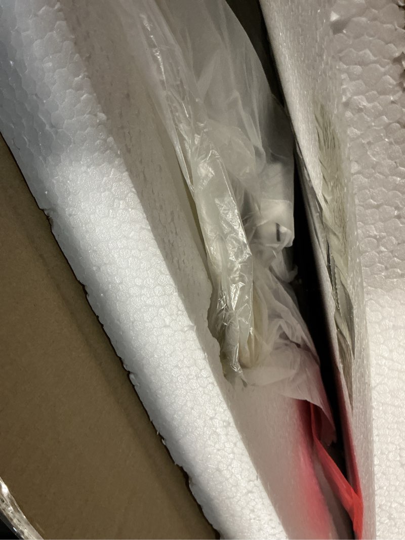 Condition photo showing As Is for Tiuposr 36x20 Inches Modern Wall Clocks Battery Operated, Silent Non-Ticking Analog Decorative Clock for Living Room, Kitchen, Bedroom, Home & Office Decor Black-36x20 Inch Large