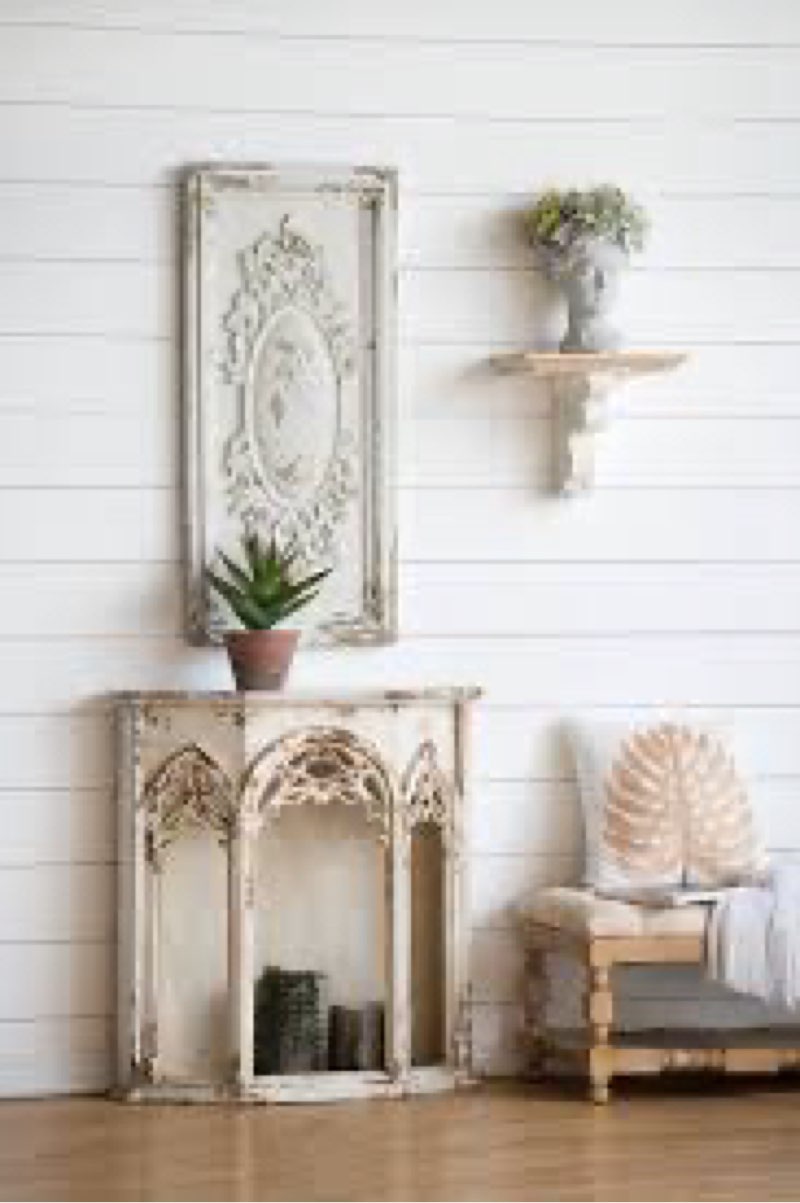 18x39.5" Large Rectangle Magnesia Wall Panel Art