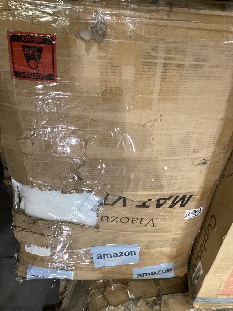 Condition photo showing As Is for Vanity, Vanity Desk with Mirror, Large Drawer and Power Socket with 11 Light Bulbs and 3 Adjustable Lighting Modes, Vanity Table Ideal for Bedroom (White)