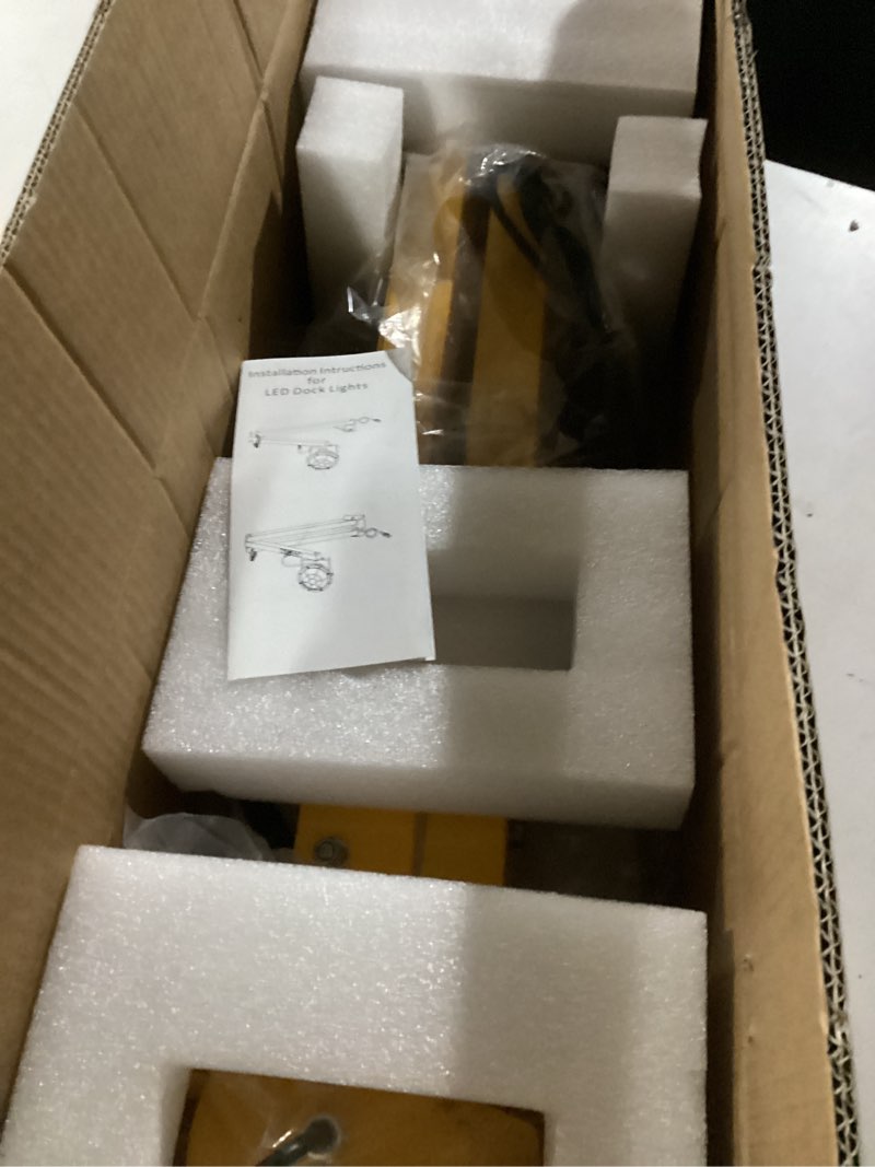 Condition photo showing Good Condition for 30/50W LED Loading Dock Light with 43" Folding Arm, 3000K 4000K 5000K Adjustable 7,000 Lumens, 360° Rotatable Lamp Head, IP65 Heavy Duty Wall Mounting Workbench Lights, CTL ETL Listed, 100-277VAC