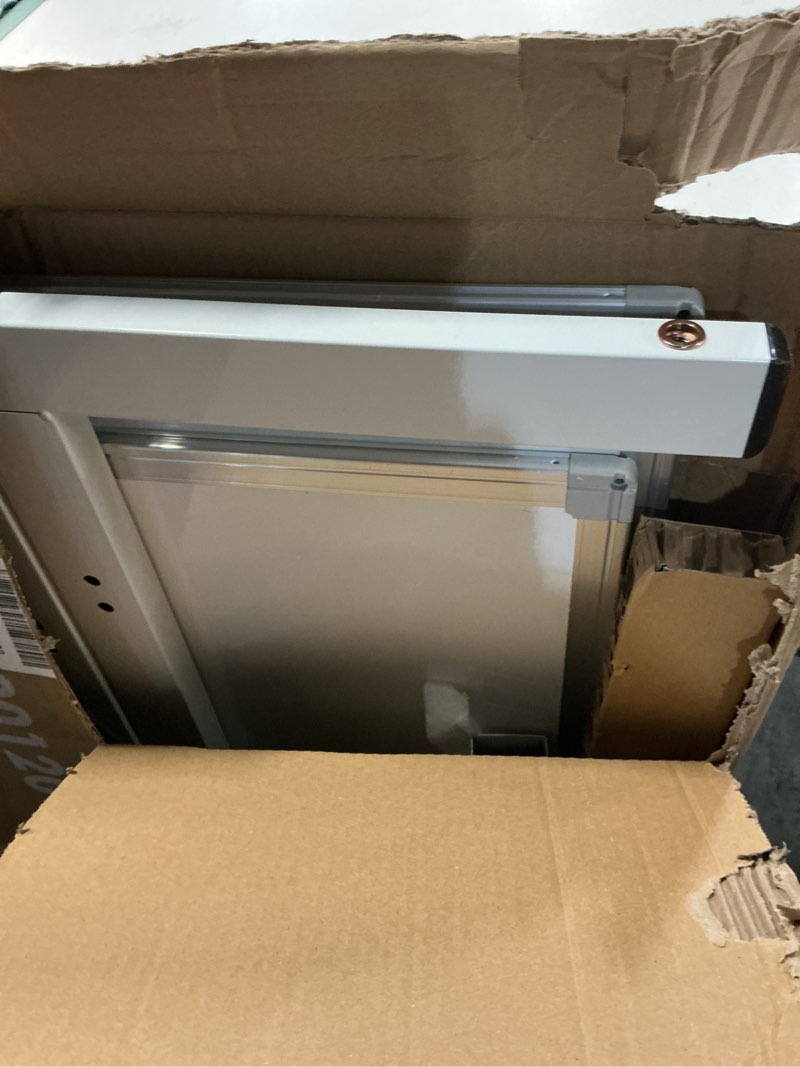 Condition photo showing New/Like New for maxtek Rolling Whiteboard, 48x36 Large Magnetic White Board with Stands, Big Double-Sided White Board Dry Erase on Wheels for Homeschool, Home Office, Office, School (Silver, 48 x 36) Silver 48 x 36