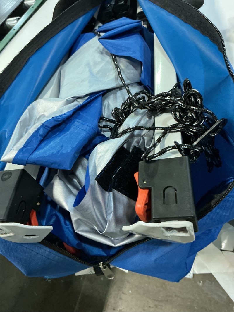 Condition photo showing Good Condition for ozark trail 10' x 10' instant slant leg pop-up canopy, blue, outdoor canopy type