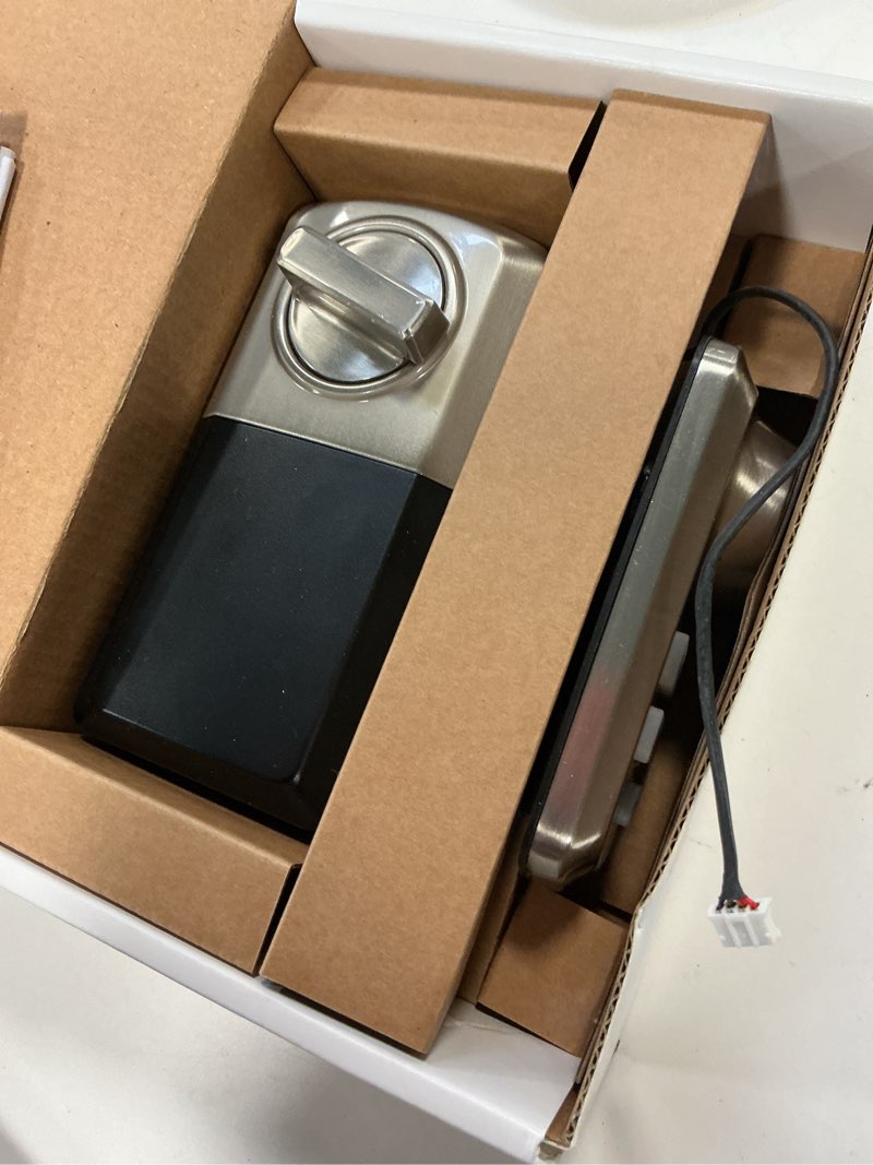 Condition photo showing As Is for Kwikset SmartCode Satin Nickel Zinc Electronic Deadbolt