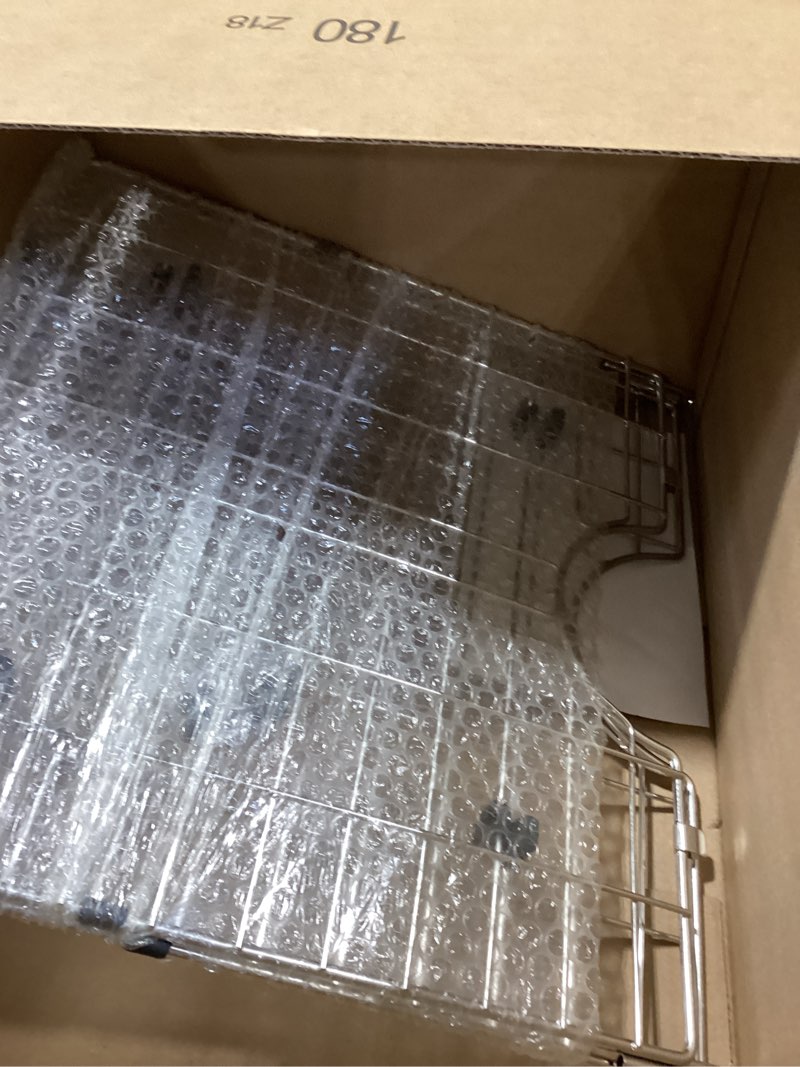 Condition photo showing Good Condition for sink protectors for kitchen sink 28" x 14" stainless steel sink rack for bottom of sink rear drain metal large sink grid 28" x 14" rear drain
