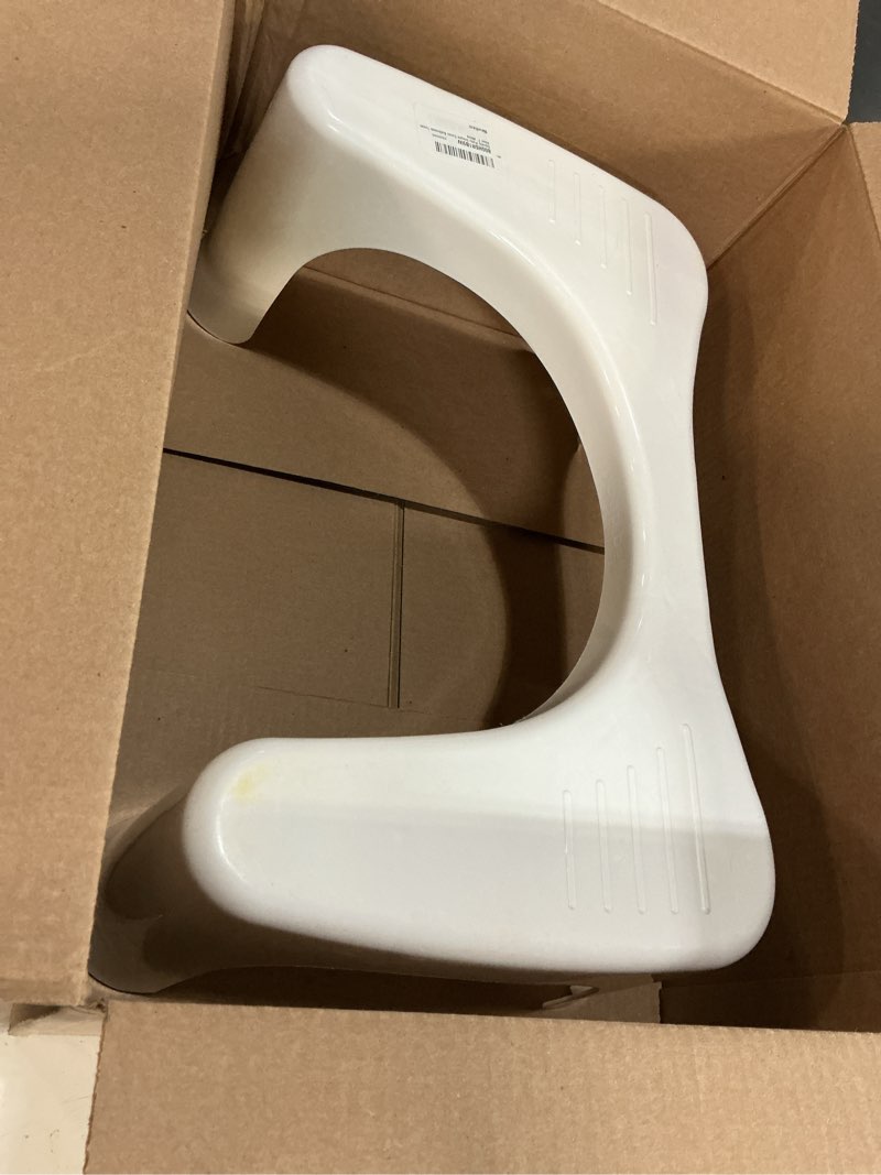 Condition photo showing As Is for squatty potty simple curve bathroom toilet stool 7" white