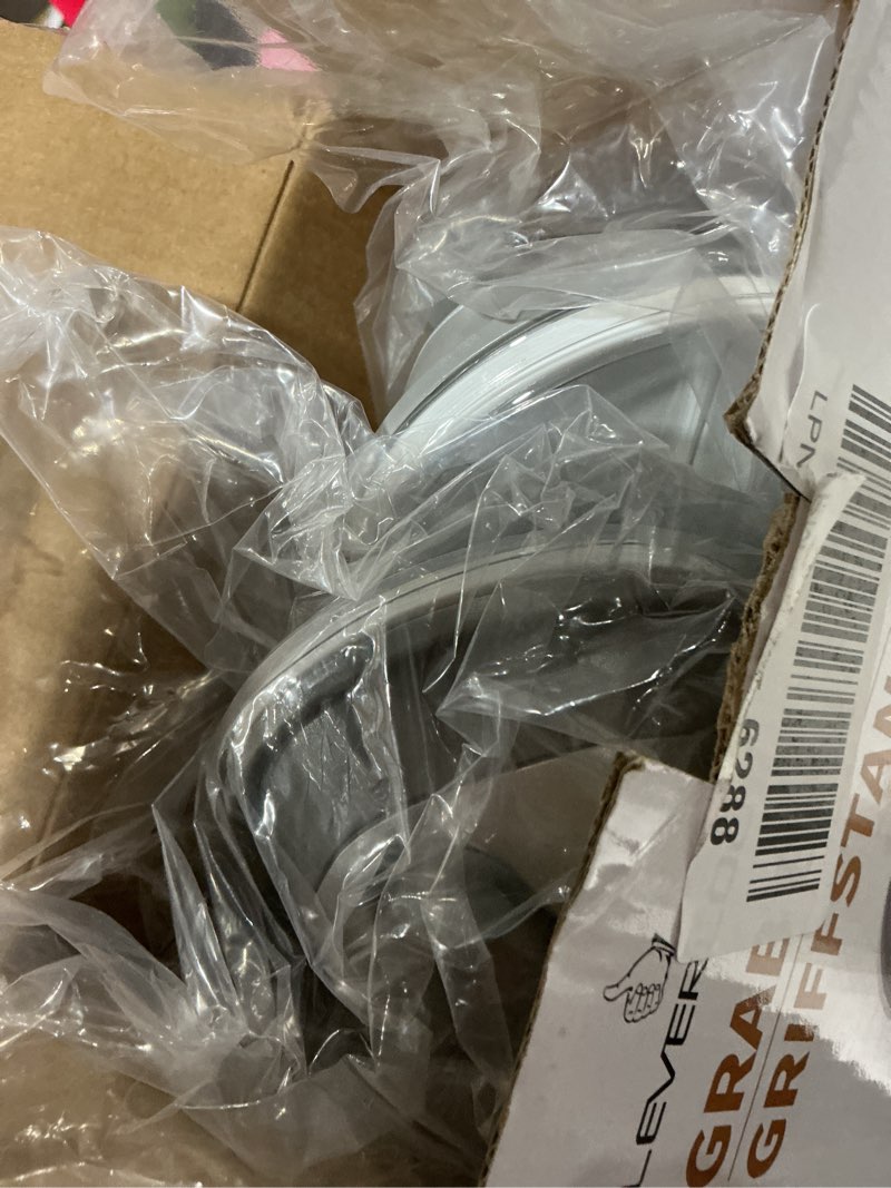 Condition photo showing New/Like New for leverloc grab bars for bathtubs and showers 2 pack suction grab bar, heavy duty 12 inch shower handle removable handrails for seniors and elderly, bathroom safety grip no drilling waterproof silver 12.2" 2 set silver