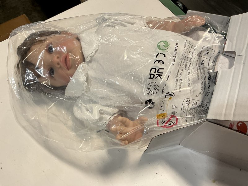 Condition photo showing New/Like New for icradle reborn baby dolls 26inch 68cm soft silicone vinyl newborn toddler baby doll handrooted hair babies toys for kids age 3+